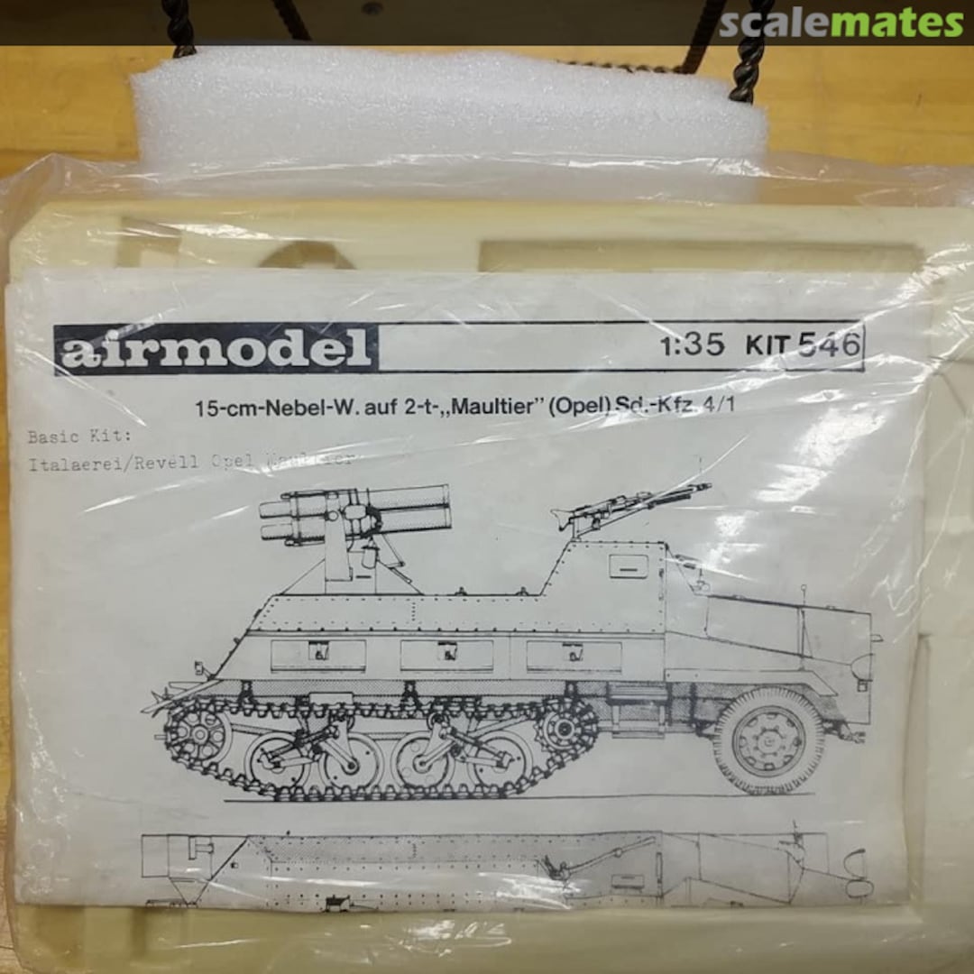 Boxart 15cm Nebelwerfer Auf.2t ‘Maultier’ Sd.Kfz.4/1 546 Airmodel