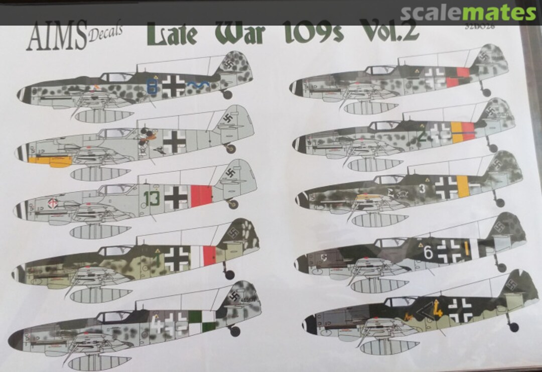 Boxart Late war 109s Vol.2 32D026 AIMS