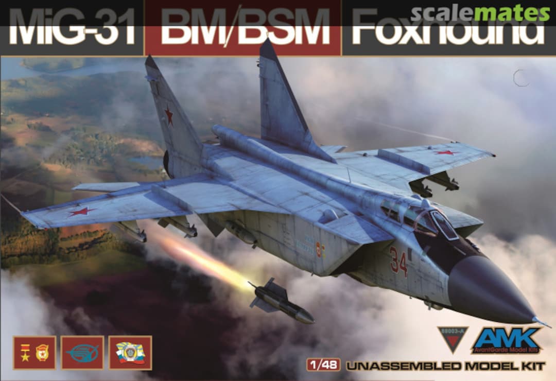 Boxart Mikoyan MiG-31BM/BSM Foxhound 88003-A AvantGarde Model Kits