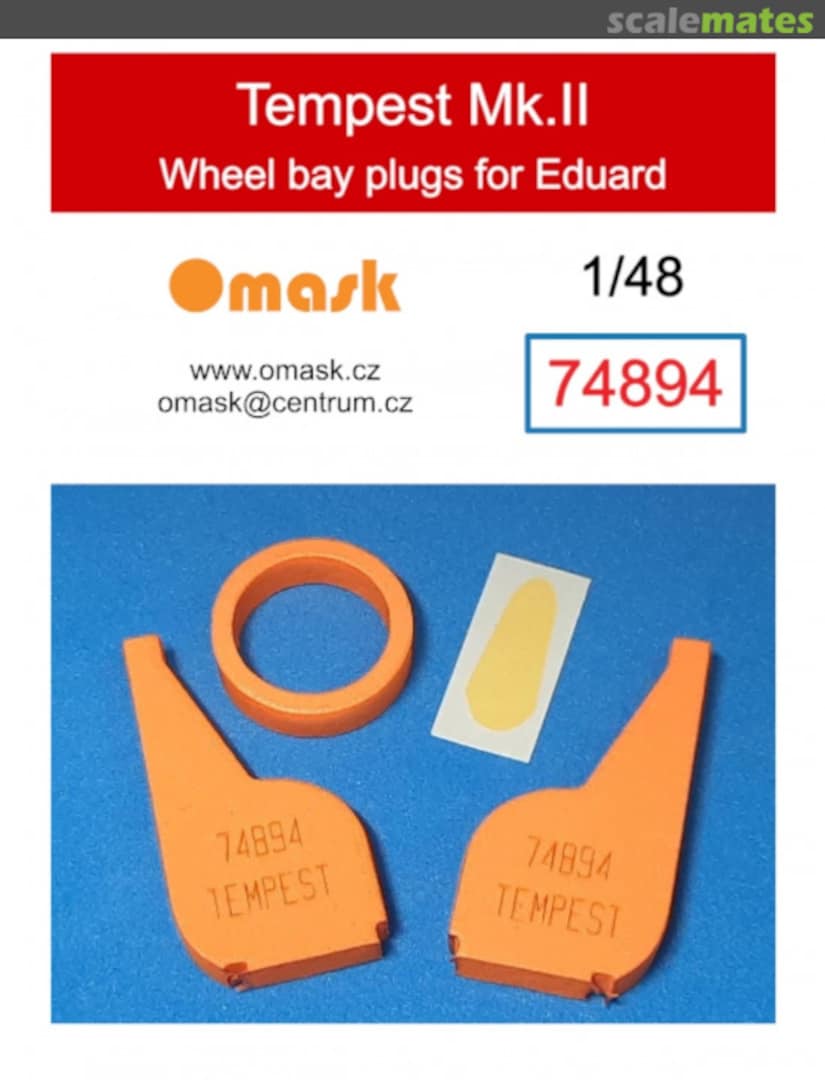 Boxart Tempest Mk.II wheelbay plugs 74894 Omask