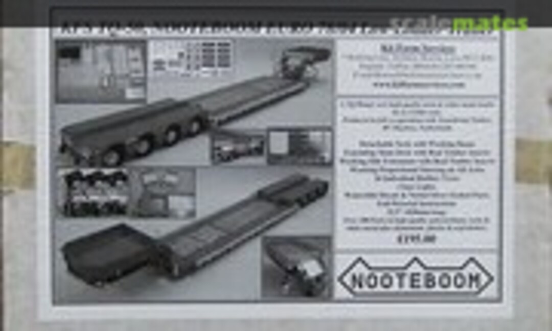 1:24 Nooteboom Euro 78/04 Four Axle Extendable Low Loader (Kit Form Services TQ-50)