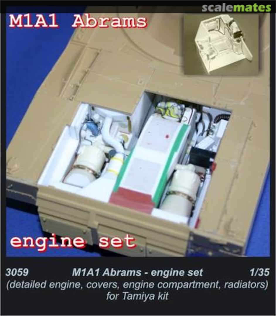 Boxart M1A2 Abrams - engine set 3059 CMK