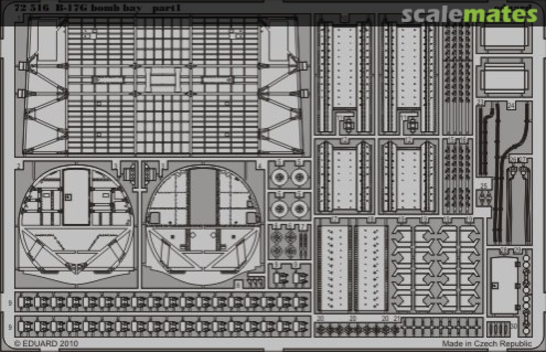 Boxart B-17G bomb bay 72516 Eduard