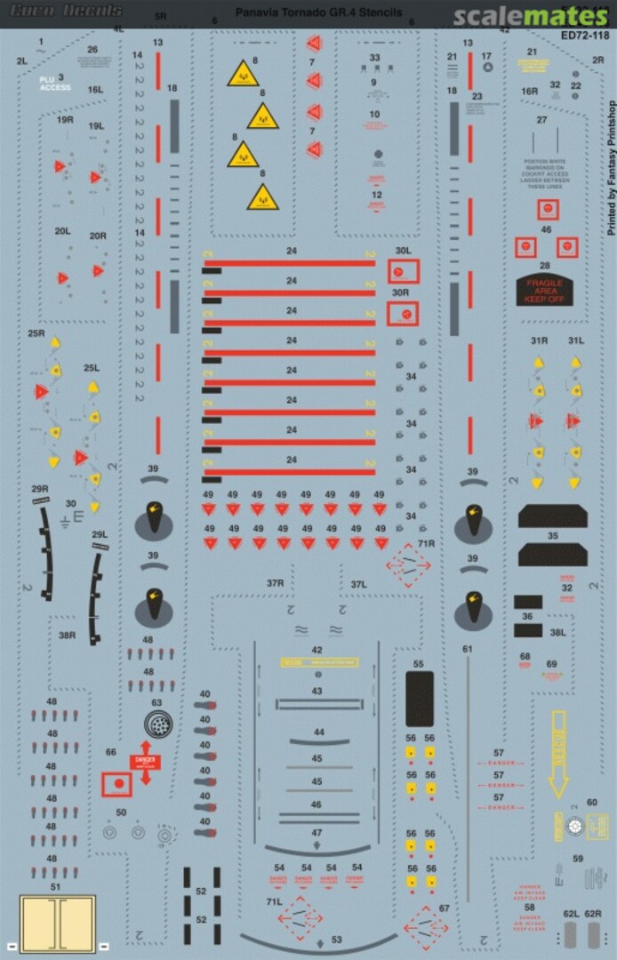 Boxart Tornado GR.4 Stencils ED48118 Euro Decals