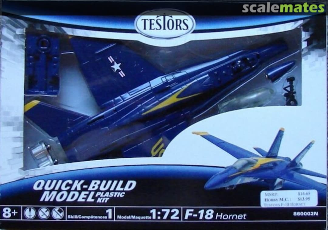 Boxart F/A-18 Hornet 860002N Testors