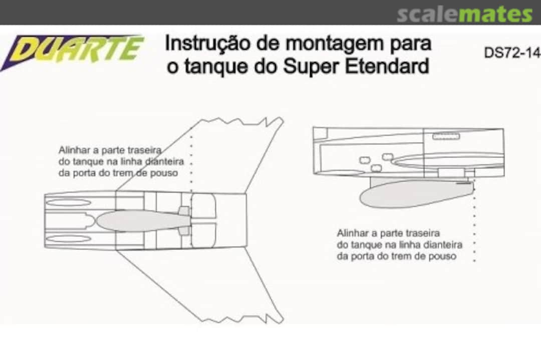 Boxart Set de Tanque Ventral para Super Etendard DS72-14 Duarte