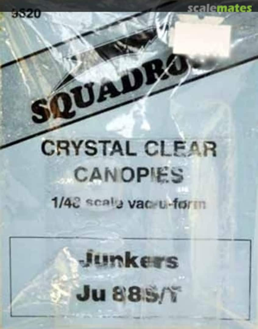 Boxart Ju 88S/T Crystal Clear Canopies 9620 Squadron