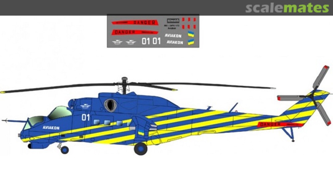 Boxart Mil M-24P AVIAKON decal BSM48002 BSmodelle