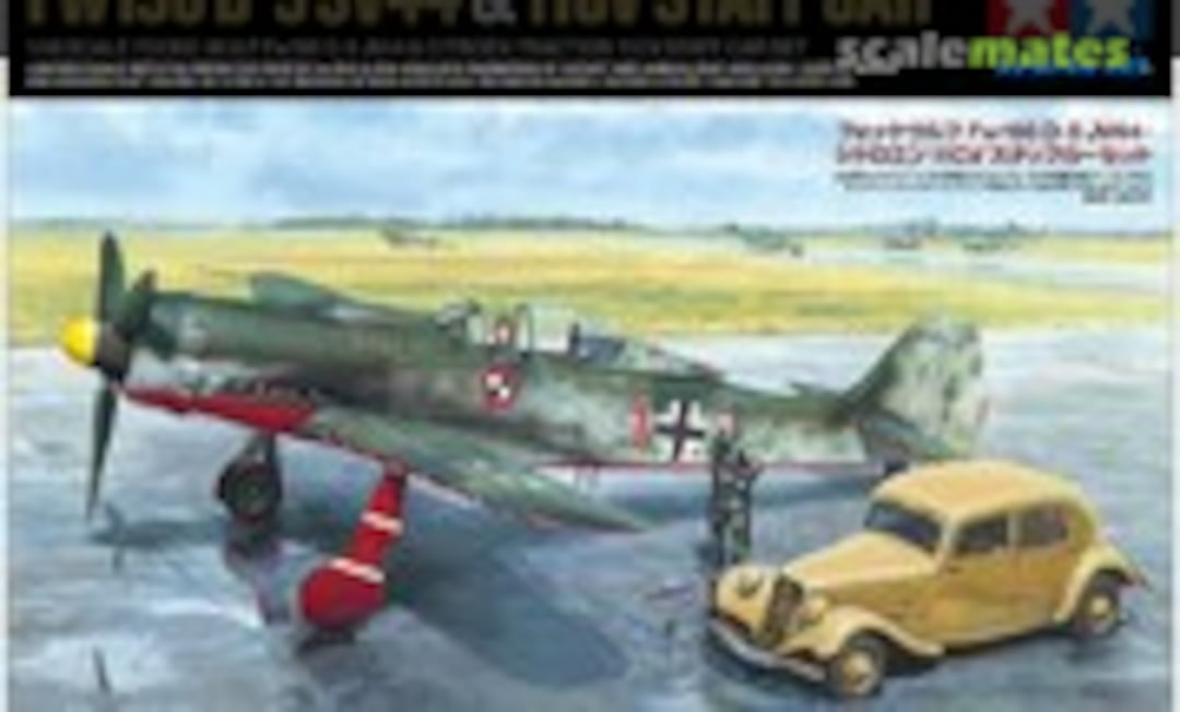 1:48 Focke-Wulf Fw190 D-9 JV44 &amp; Citroen 11CV Staff Car Set (Tamiya 25213)