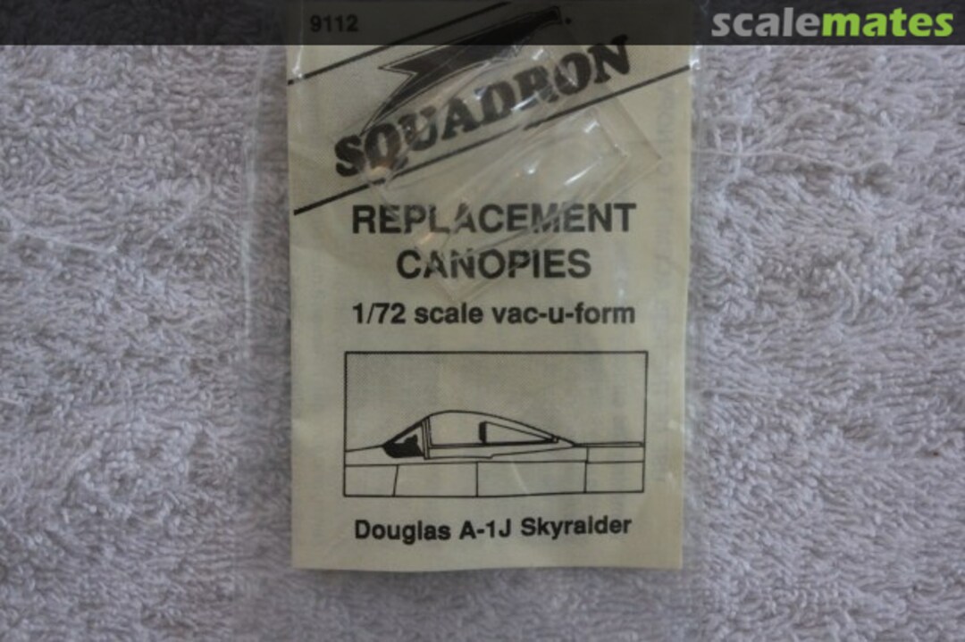 Boxart Douglas A-1J Skyraider canopy 9112 Squadron