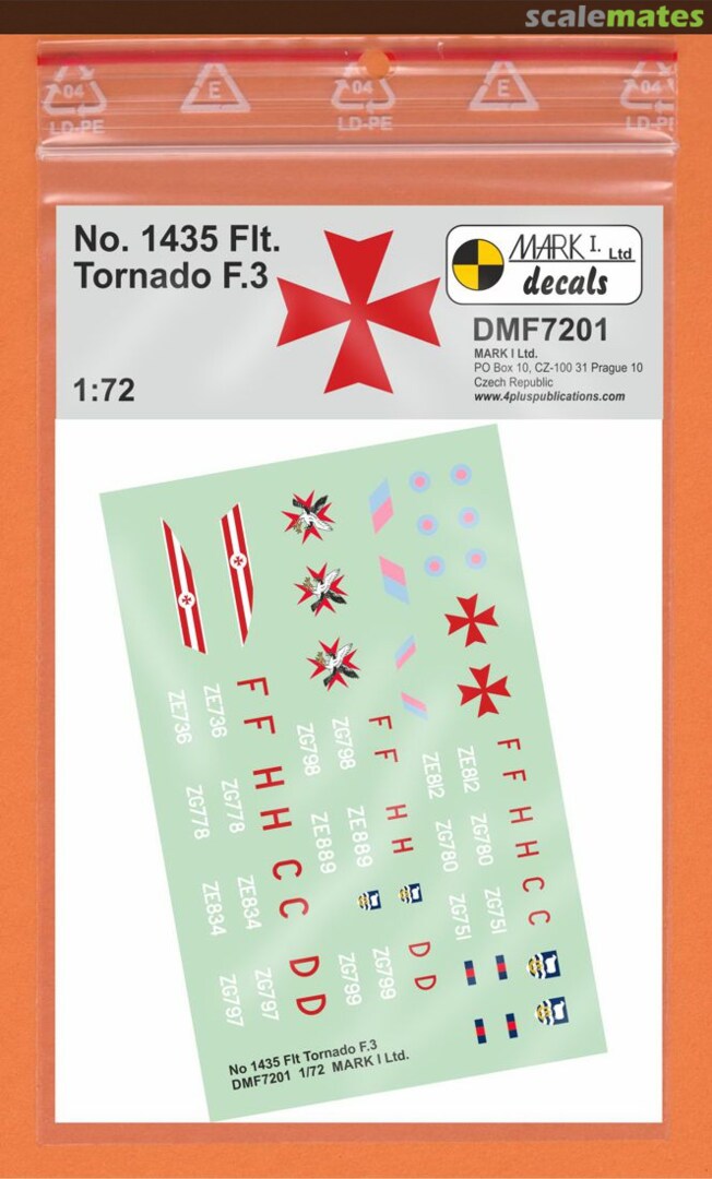 Boxart No.1435 Flt. Tornado F.3 DMF7201 Mark I