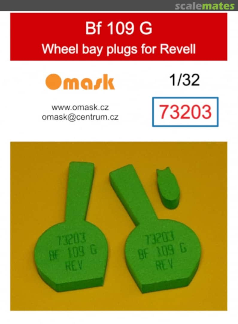 Boxart Bf 109 G wheel bay plugs 73203 Omask