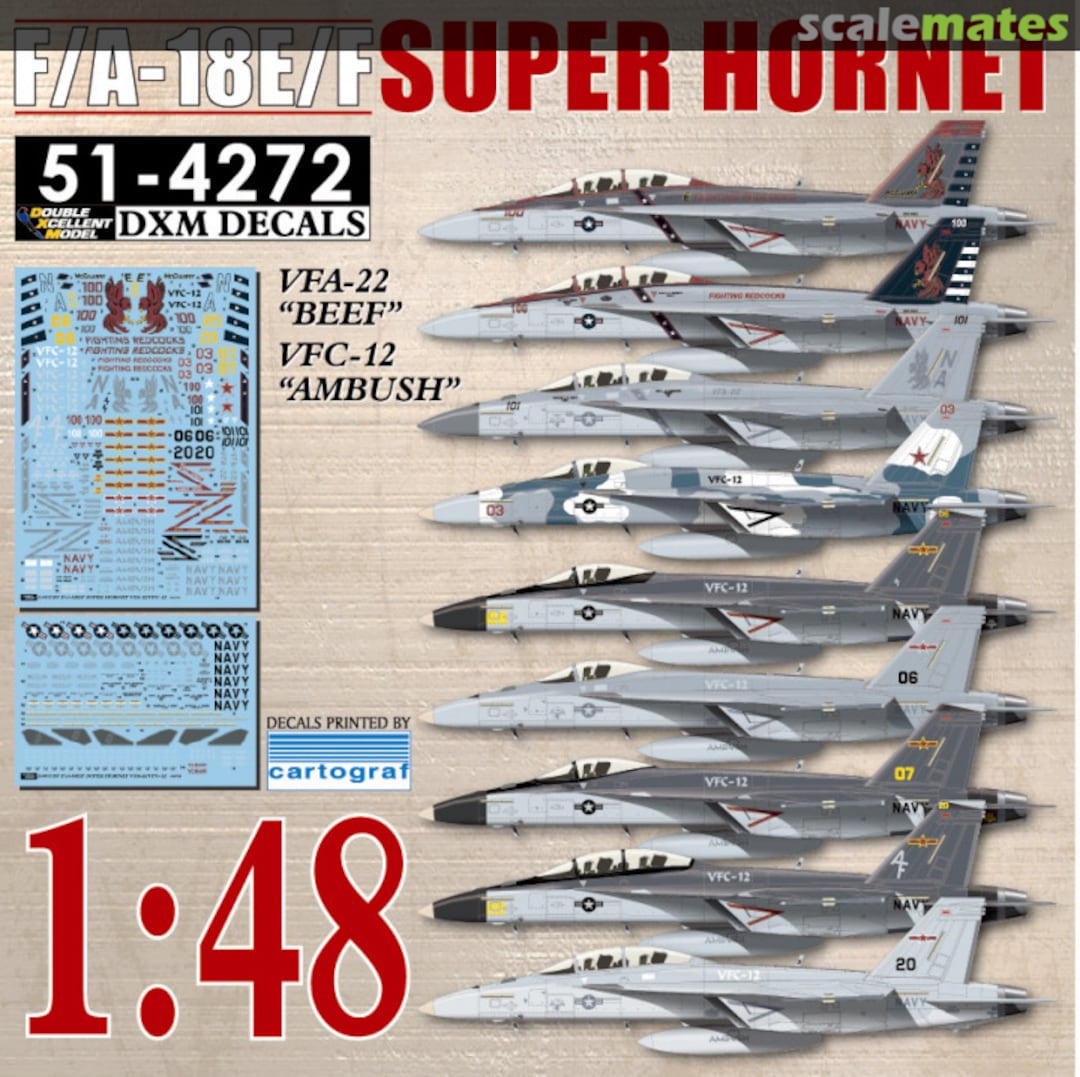 Boxart F/A-18E/F Super Hornet 51-4272 DXM Decals