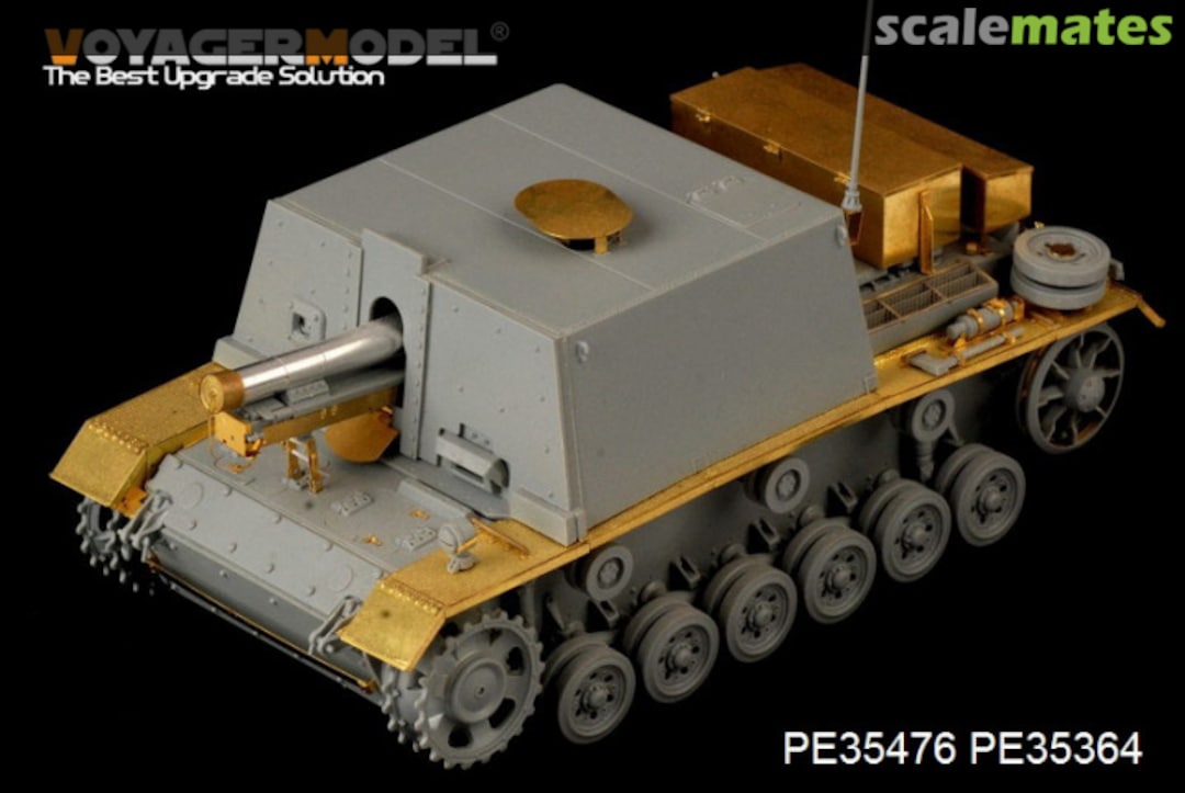 Boxart s.IG.33 auf Fgst.Pz.Kpfw.III (Sfl.) Basic Set PE35476 Voyager Model