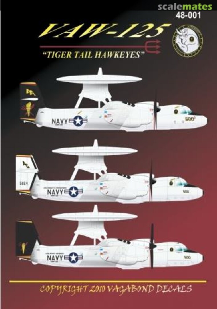 Boxart E-2C Hawkeye VAW-125 Tigertails VGB48001 Vagabond Decals