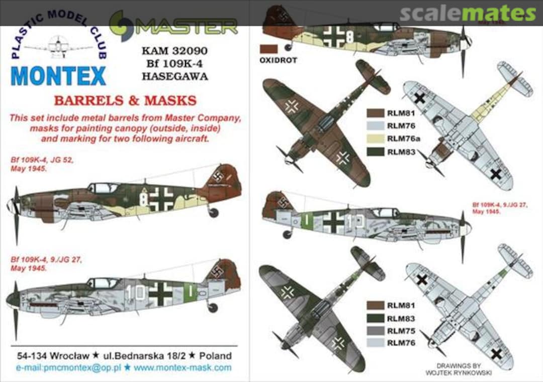 Boxart Bf 109K-4 KAM32090 Montex