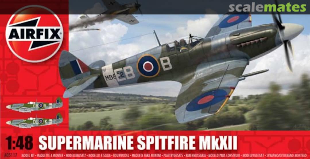 Boxart Supermarine Spitfire MkXII A05117 Airfix