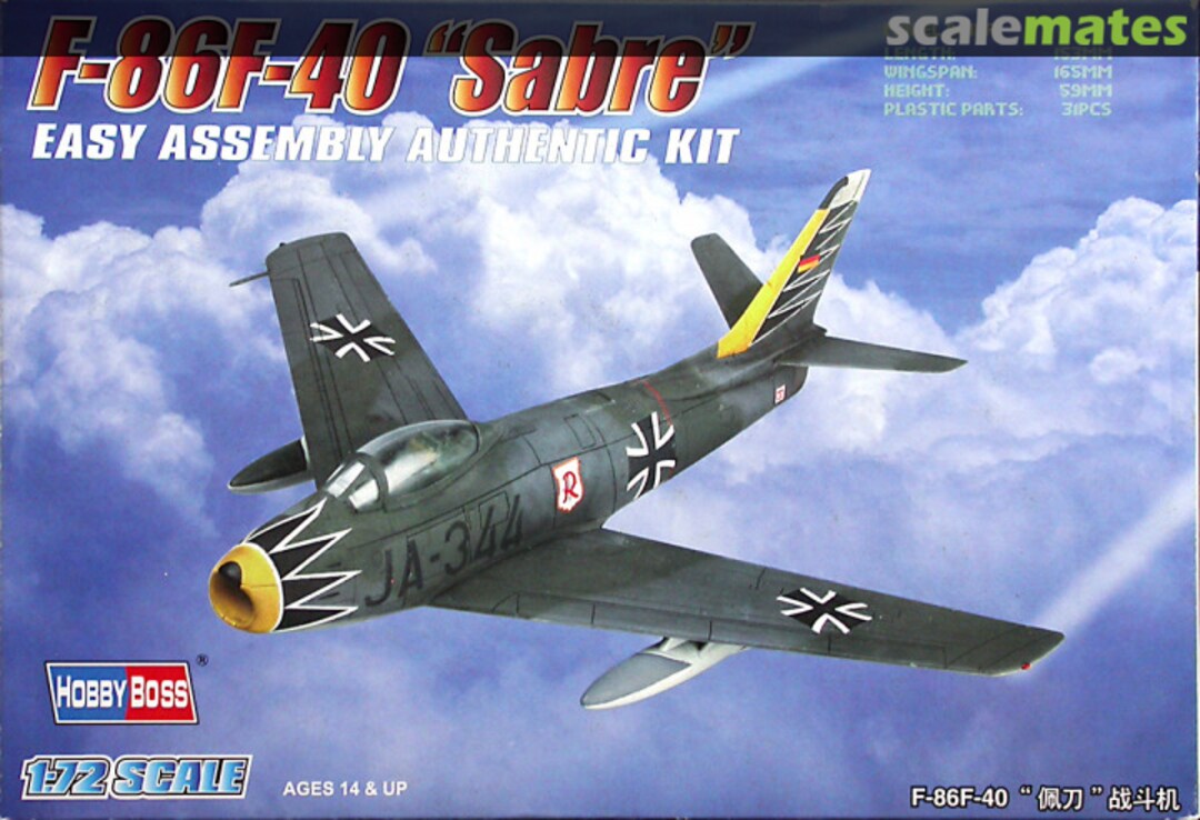 Boxart F-86F-40 "Sabre" 80259 HobbyBoss