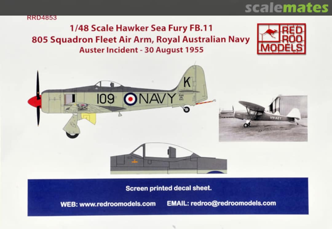 Boxart Hawker Sea Fury FB.11 RRD4853 Red Roo Models