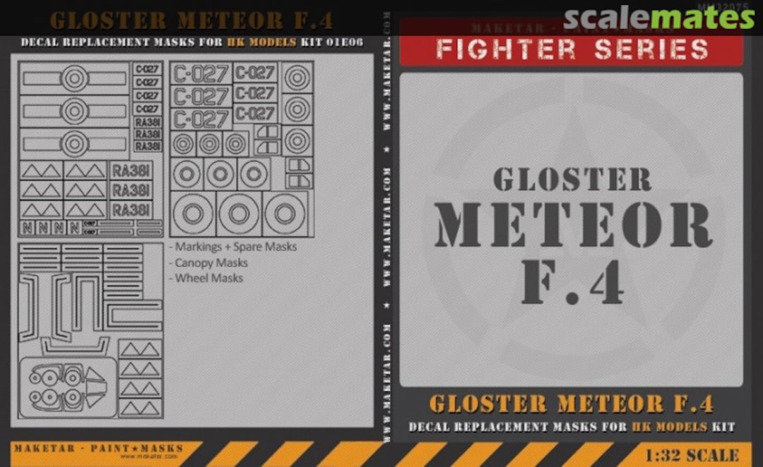 Boxart Gloster Meteor F4 MM32075K Maketar