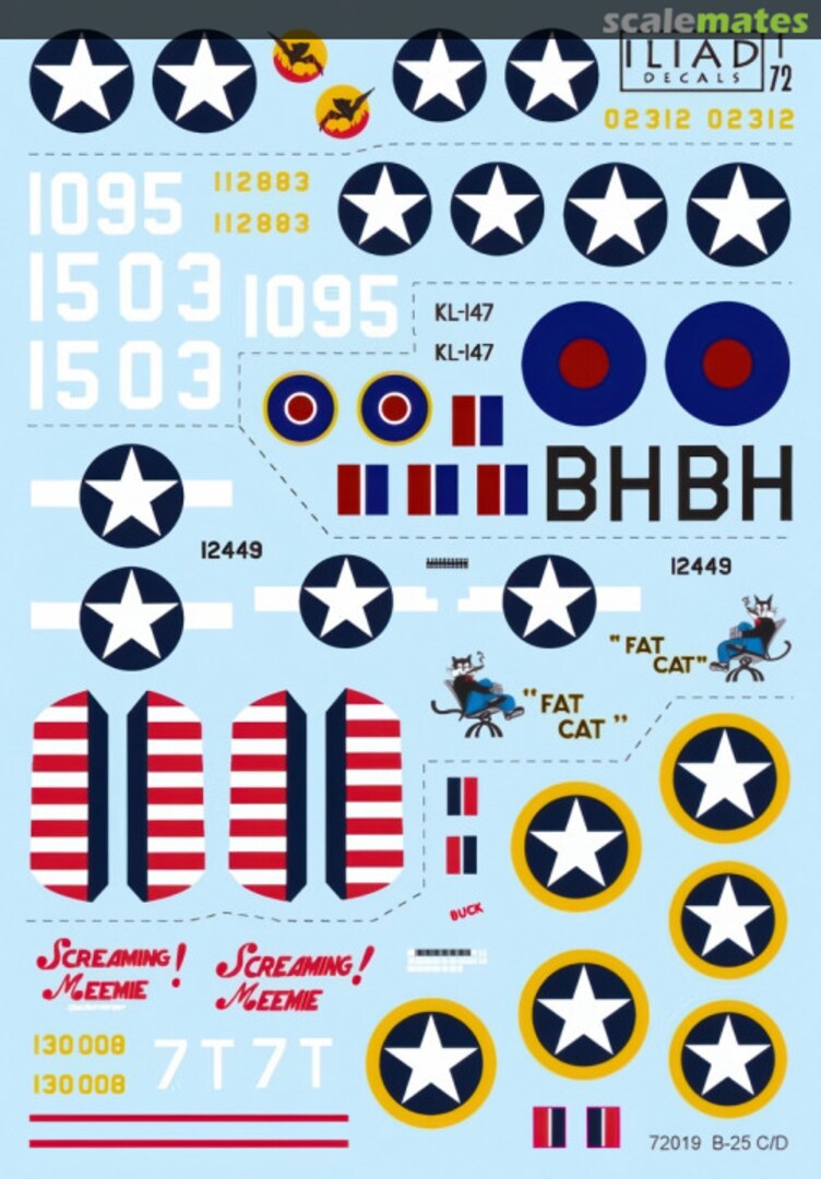 Boxart North American B-25B, C & D 72019 Iliad Design