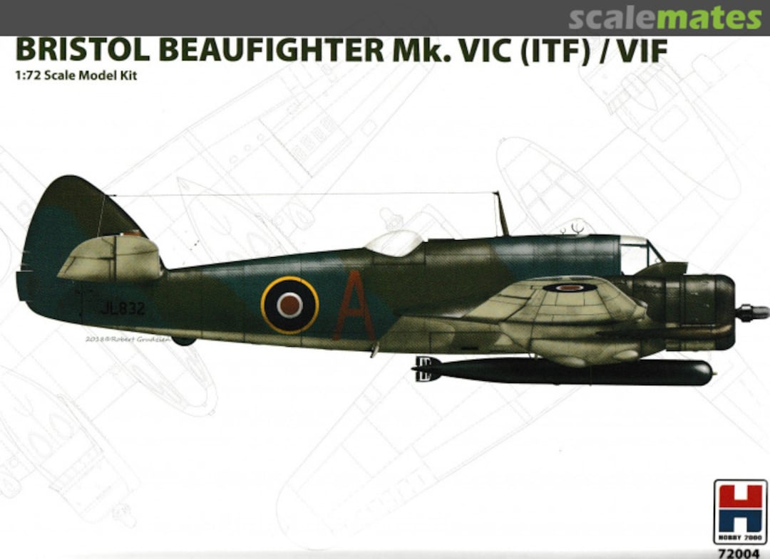 Boxart Bristol Beaufighter Mk. VIC (ITF) / VIF 72004 Hobby 2000