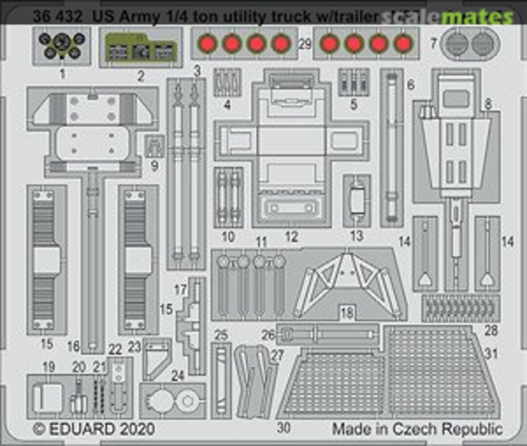 Boxart US Army 1/4 ton utility truck w/ trailer TAKOM 36432 Eduard