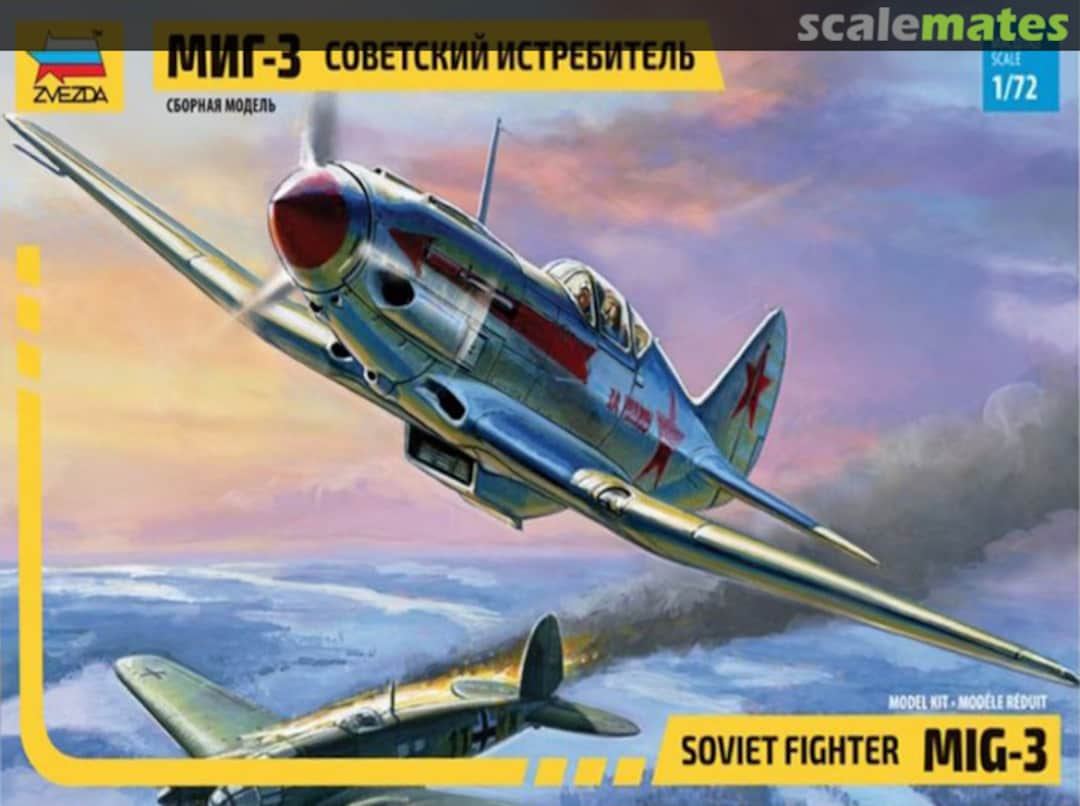 Boxart MiG-3 Soviet Fighter 7204 Zvezda