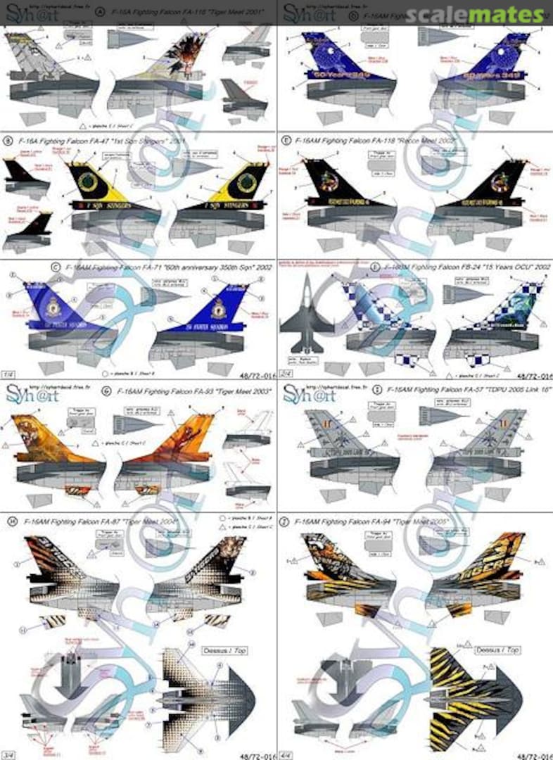 Boxart F-16A Fighting Falcon 72-016 Syhart