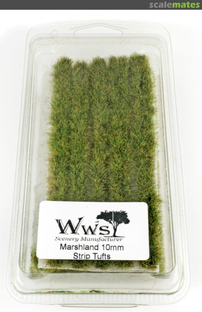 Contents Marshland 10mm Alpine Static Grass Strips Self-Adhesive x 10 28-0318-WWS006 War World Scenics