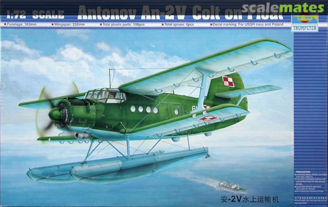 Boxart Antonov An-2V Colt on Float 01606 Trumpeter