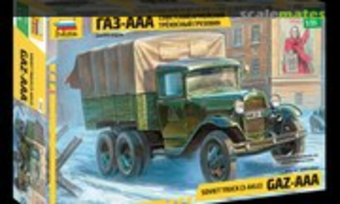 1:35 Truck (3-axle) GAZ-AAA (Zvezda 3547)