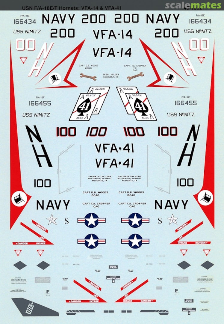 Boxart USN F/A-18E/F Hornets 48-1062 Microscale