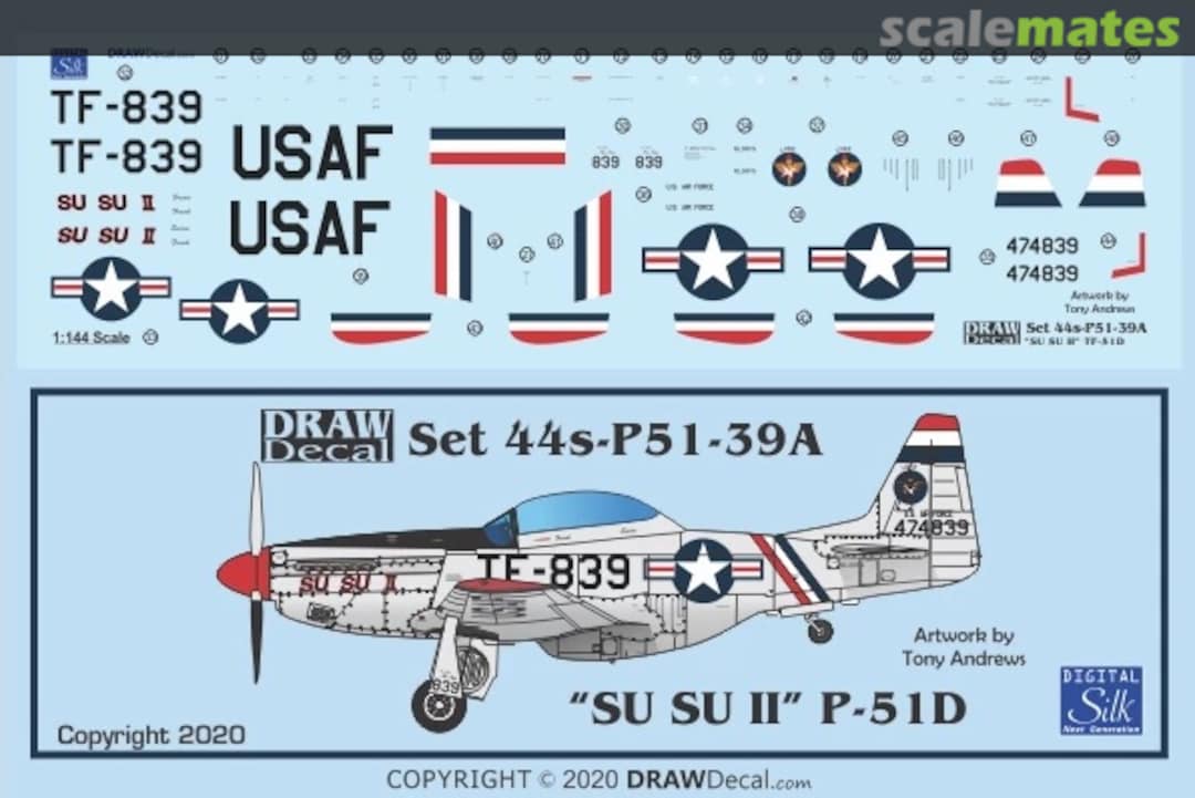 Boxart “Su Su II” TF-51D 44-P51-39A Draw Decal