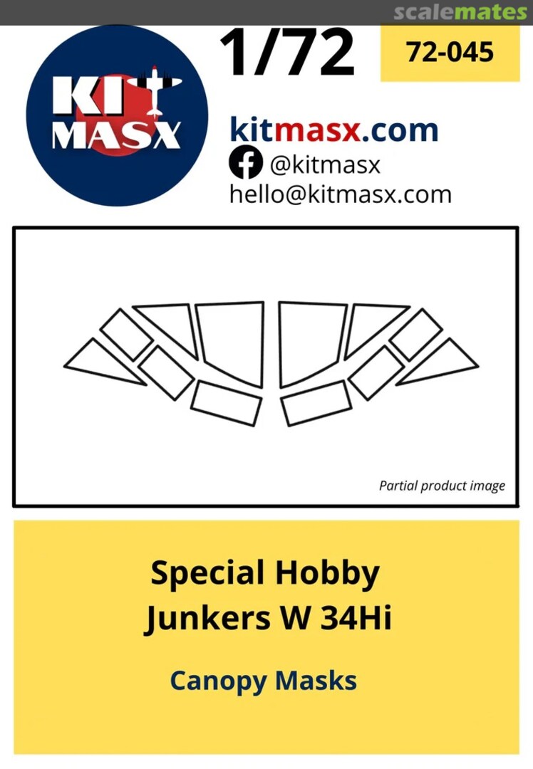 Boxart Junkers W 34Hi 72-045T Kit Masx