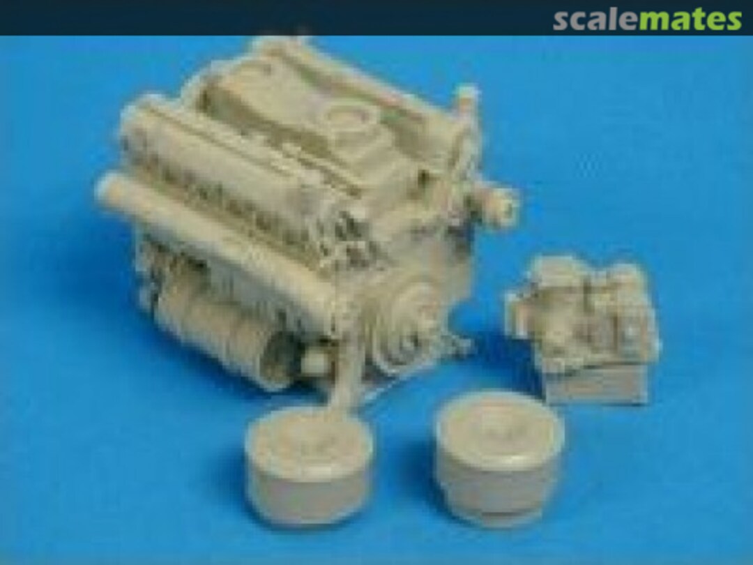 Boxart Tiger I and Tiger II Engine with air cleaners TWS1034 Tank Workshop