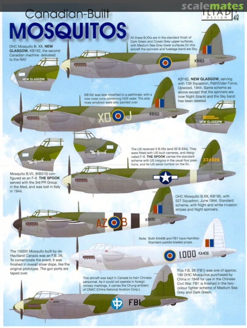 Boxart Canadian-Built Mosquitos 48023 Iliad Design