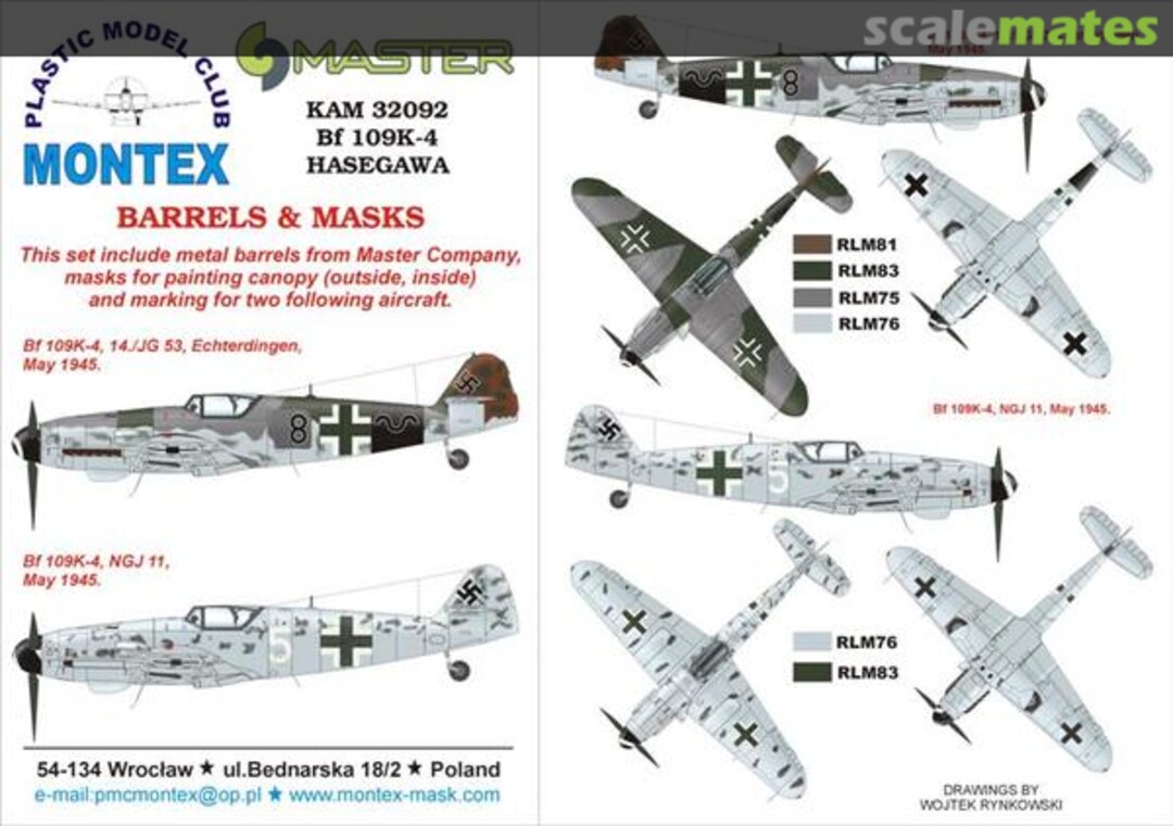 Boxart Bf 109K-4 KAM32092 Montex