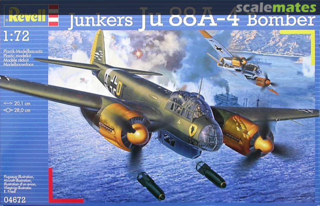 Boxart Junkers Ju 88A-4 Bomber 04672 Revell