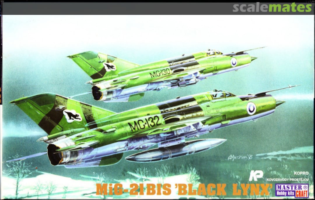 Boxart Mikoyan MiG-21bis "Black Lynx" F-22 Kopro-MasterCraft