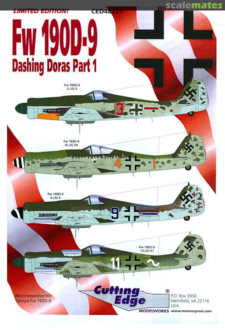 Boxart Fw190D-9 Dashing Doras Part 1 CED48221 Cutting Edge Modelworks