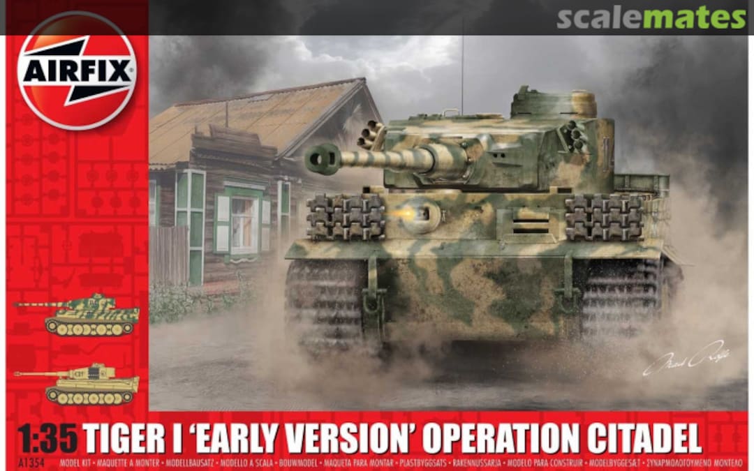 Boxart Tiger I 'Early Version' A1354 Airfix