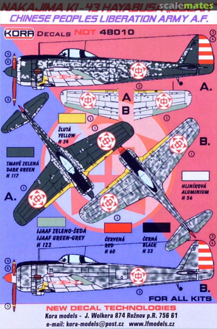 Boxart Nakajima Ki-43 Hayabusa "Oscar" NDT48010 Kora Models