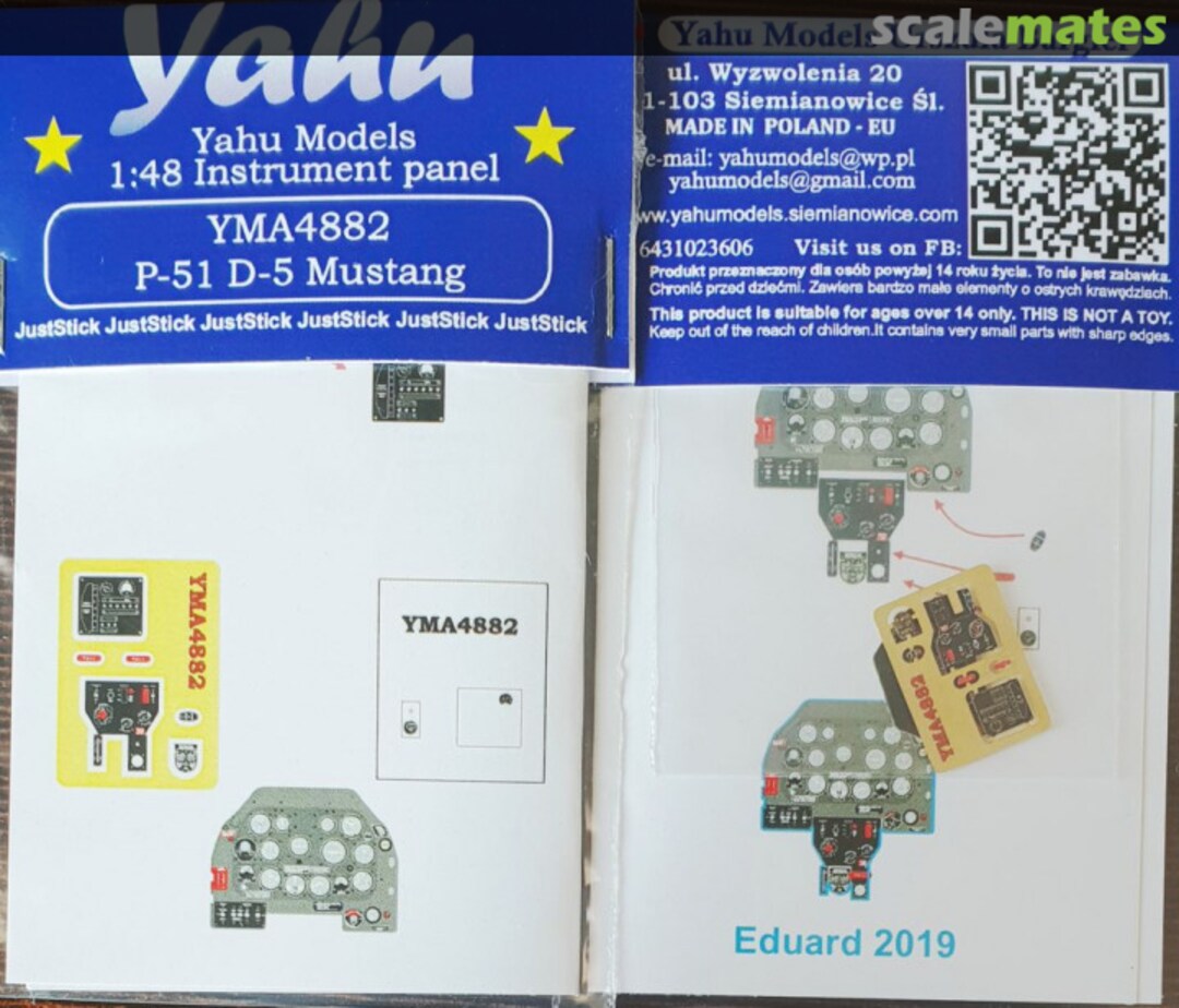 Boxart P-51 D-5 Mustang YMA4882 Yahu Models