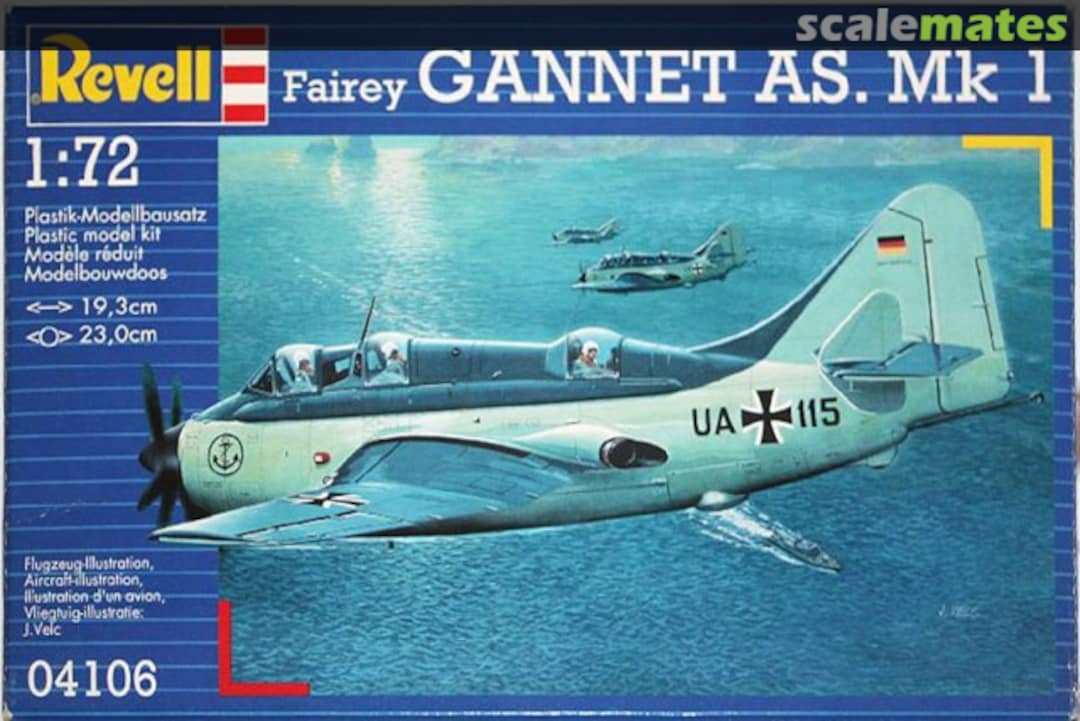 Boxart Fairey Gannet AS. Mk 1 04106 Revell