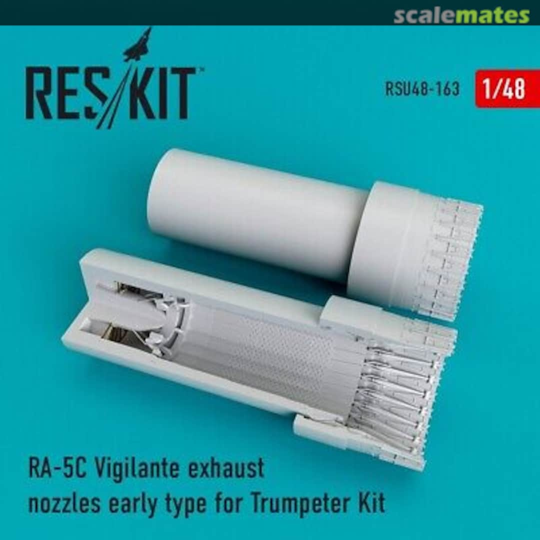 Boxart RA-5C Vigilante - exhaust nozzles early RSU48-0163 ResKit