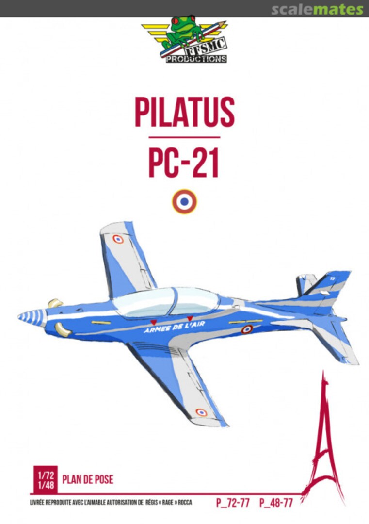 Boxart Pilatus PC-21 Armée de l’Air et de l’Espace (France) P_72-077 FFSMC Productions