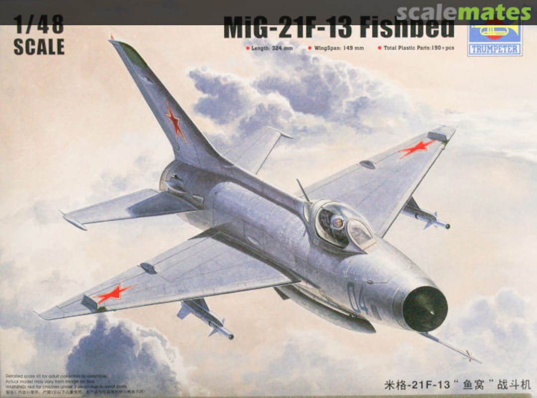 Boxart MiG-21F-13 Fishbed 02858 Trumpeter