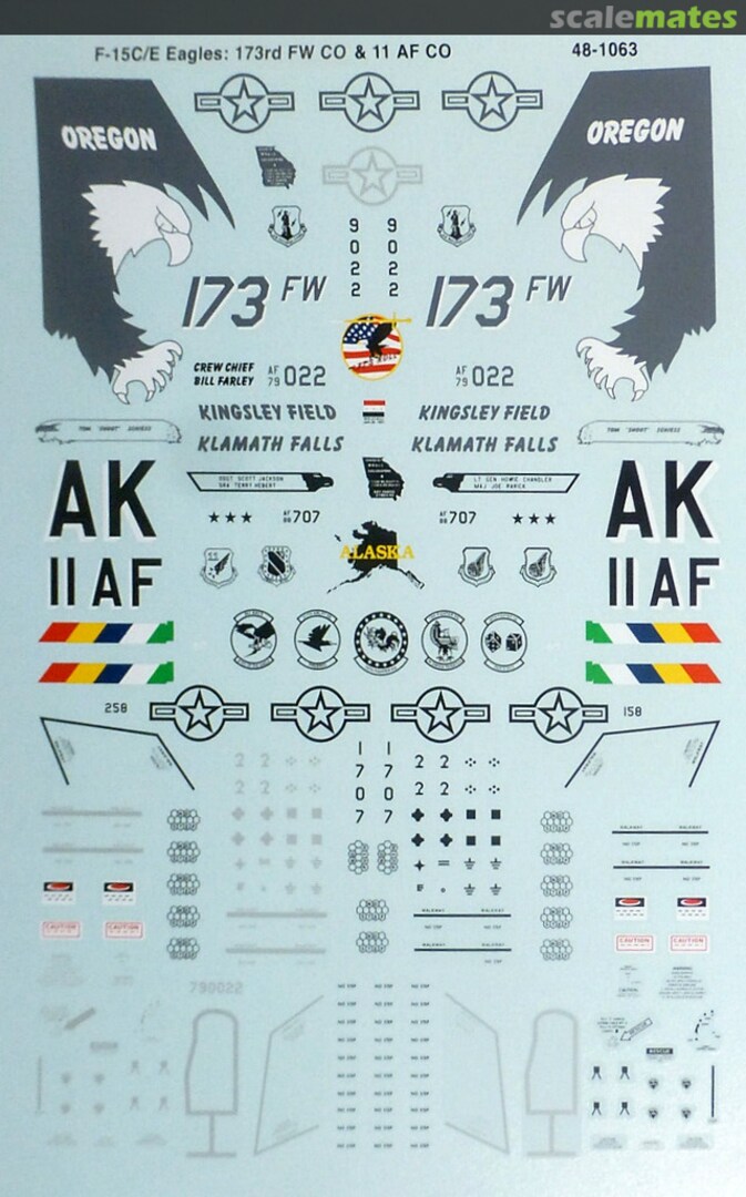 Boxart F-15C/E Eagles 48-1063 Microscale