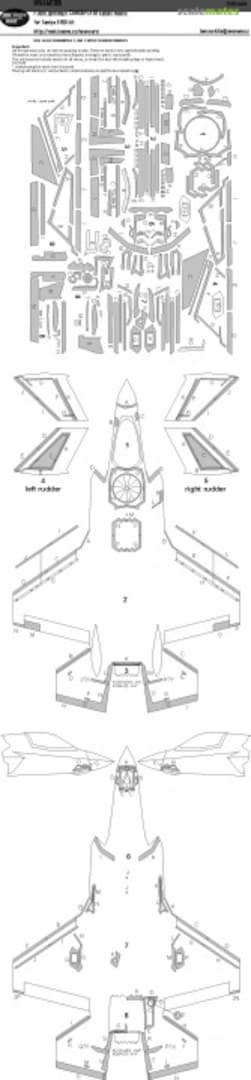 Boxart F-35B Lightning II CAMOUFLAGE kabuki masks NWAM1165 New Ware
